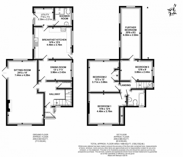 Floor Plan Image for 4 Bedroom Property for Sale in Eardiston, Tenbury Wells