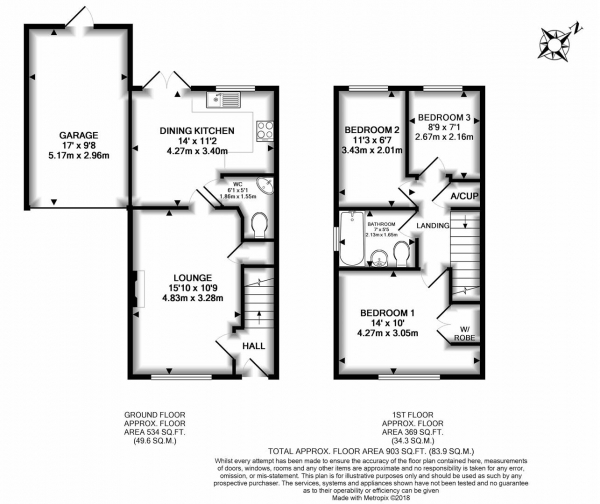 Floor Plan Image for 3 Bedroom Property for Sale in Honeymans Gardens, Droitwich