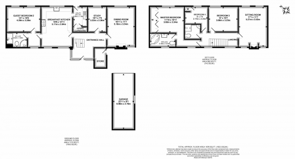 Floor Plan for 4 Bedroom Property for Sale in Little Witley, Worcester, WR6, 6LL - Guide Price &pound550,000