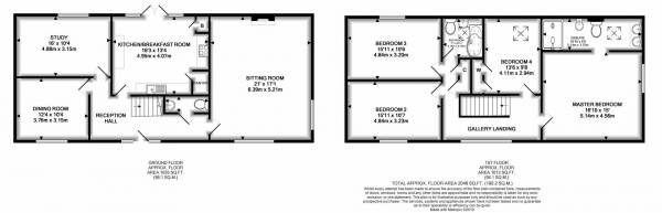 Floor Plan Image for 4 Bedroom Barn Conversion for Sale in Shelsley Beauchamp, Worcester