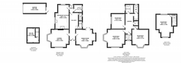 Floor Plan Image for 4 Bedroom Property for Sale in Woodhall Lane, Ombersley, Droitwich