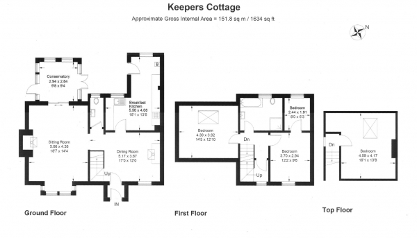 Floor Plan Image for 4 Bedroom Cottage for Sale in Yarhampton, Stourport-On-Severn