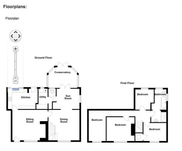 Floor Plan Image for 4 Bedroom End of Terrace House for Sale in Churchfield Terrace, Abberley, Worcester