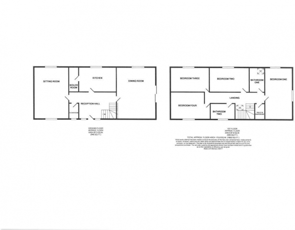 Floor Plan Image for 4 Bedroom Barn Conversion for Sale in The Village, Clifton-on-Teme, Worcestershire