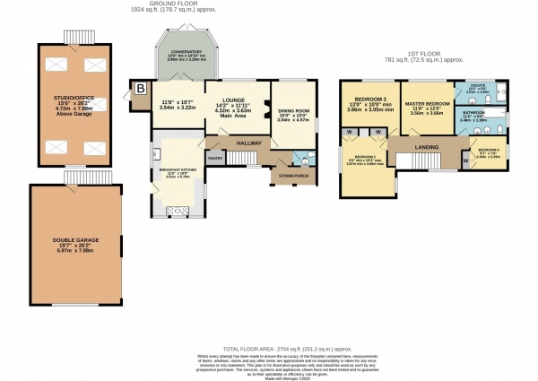 Floor Plan Image for 4 Bedroom Detached House for Sale in Shrawley, Worcester