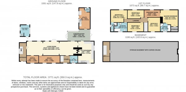 Floor Plan Image for 5 Bedroom Detached House for Sale in Titton, Stourport-On-Severn