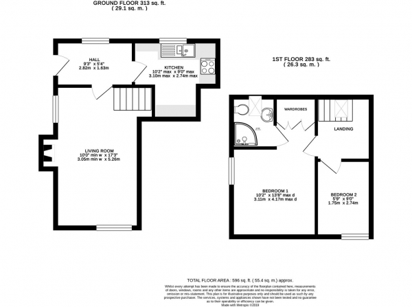 Floor Plan Image for 2 Bedroom Cottage for Sale in Shrawley, Worcestershire