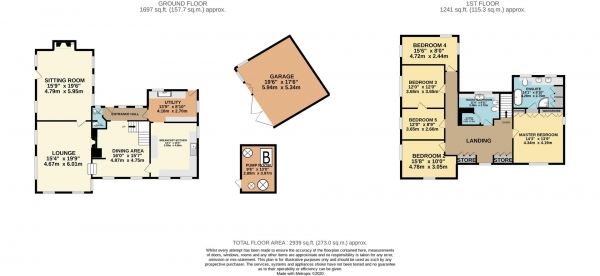 Floor Plan Image for 5 Bedroom Detached House for Sale in Clifton-On-Teme, Worcestershire