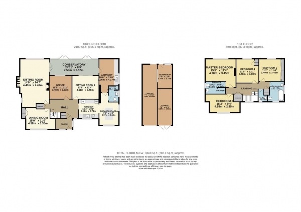 Floor Plan Image for 4 Bedroom Detached House for Sale in Worcester Road, Grafton Flyford, Worcestershire