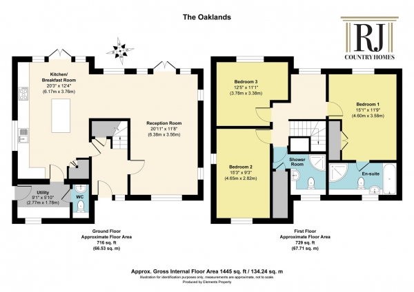 Floor Plan Image for 3 Bedroom Detached House for Sale in Farlow, Shropshire