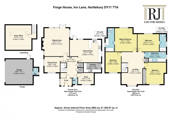 Floor Plan Image for 4 Bedroom Detached House for Sale in Inn Lane, Hartlebury, Worcestershire