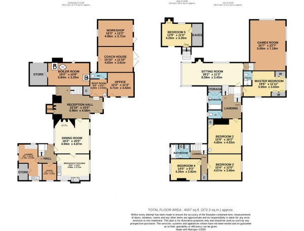 Floor Plan Image for 5 Bedroom Detached House for Sale in Bridge farm, Shrawley, Worcestershire