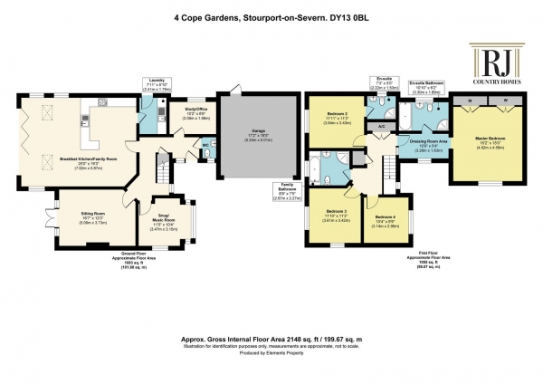 Floor Plan Image for 4 Bedroom Detached House for Sale in Cope Gardens, Stourport-On-Severn