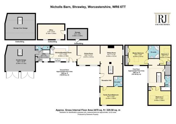 Floor Plan Image for 4 Bedroom Barn Conversion for Sale in Shrawley, Worcestershire