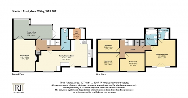 Floor Plan Image for 4 Bedroom Semi-Detached House for Sale in Stanford Road, Great Witley, Worcestershire