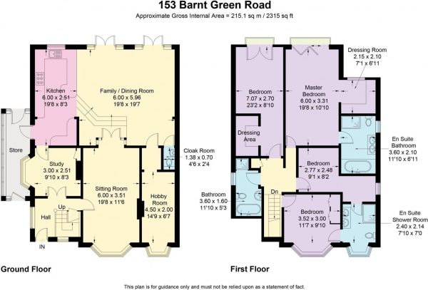 Floor Plan Image for 4 Bedroom Detached House for Sale in Barnt Green Road, Cofton Hackett, Worcestershire