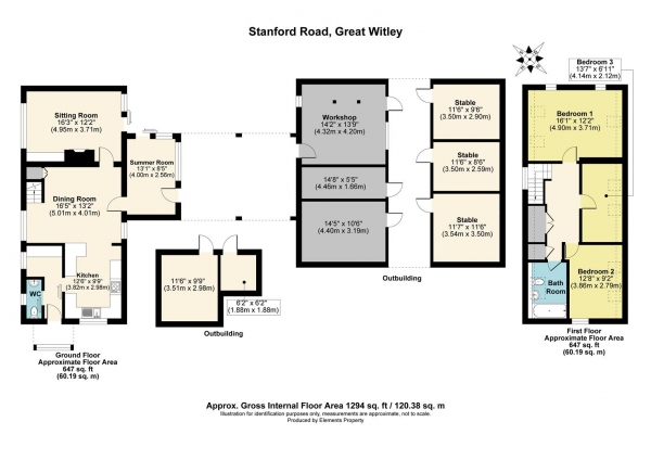 Floor Plan Image for 3 Bedroom Barn Conversion for Sale in Stanford Road, Near Great Witley, Worcestershire