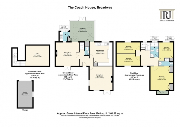 Floor Plan Image for 4 Bedroom Detached House for Sale in Broadwas, Worcestershire