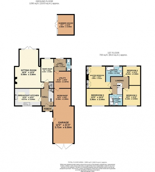 Floor Plan Image for 4 Bedroom Semi-Detached House for Sale in Walton Road, Hartlebury, Worcestershire