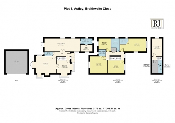 Floor Plan Image for 4 Bedroom Property for Sale in Braithwaite Close, Hallow, Worcester