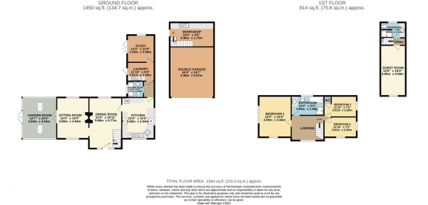 Floor Plan Image for 3 Bedroom Detached House for Sale in Pensax Common, Near Stockton-on-Teme, Worcestershire