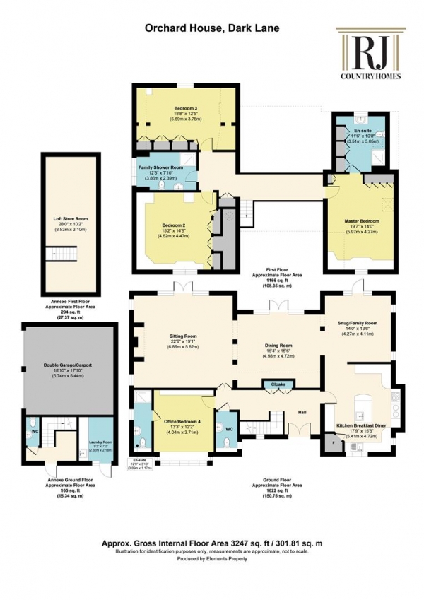 Floor Plan Image for 4 Bedroom Detached House for Sale in Sytchampton, Stourport-On-Severn