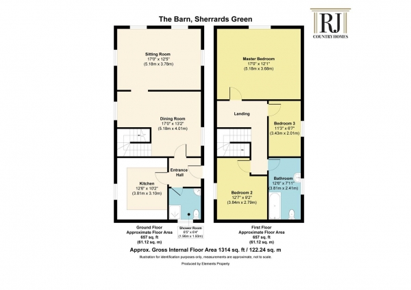 Floor Plan Image for 3 Bedroom Barn Conversion for Sale in Madresfield Road, Sherrards Green, Malvern