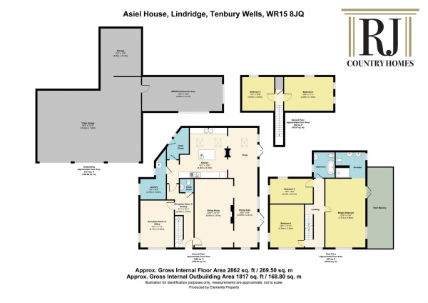 Floor Plan Image for 5 Bedroom Detached House for Sale in Lindridge, Tenbury Wells