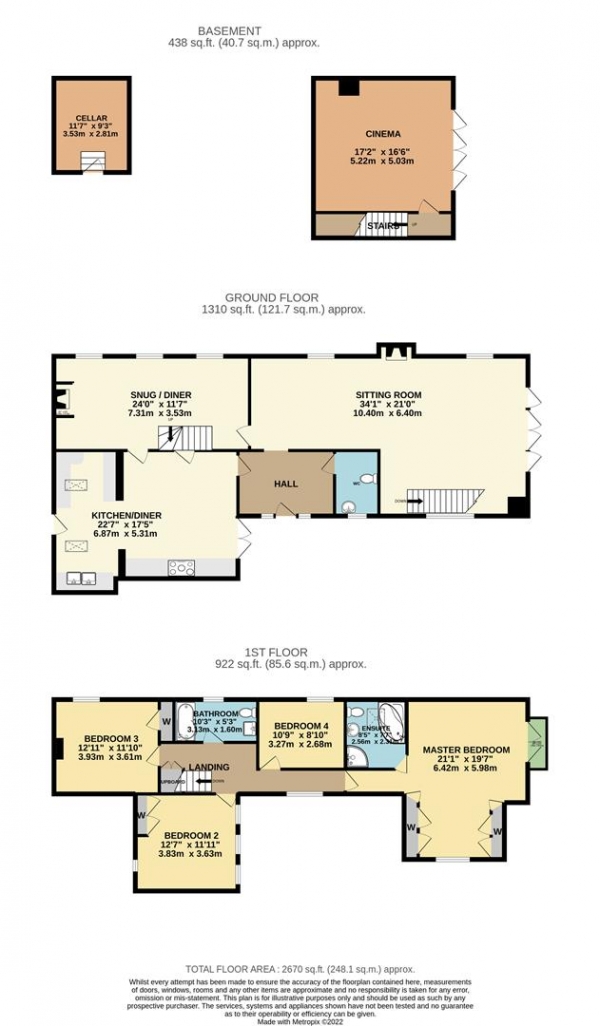 Floor Plan Image for 5 Bedroom Cottage for Sale in Rock, Kidderminster