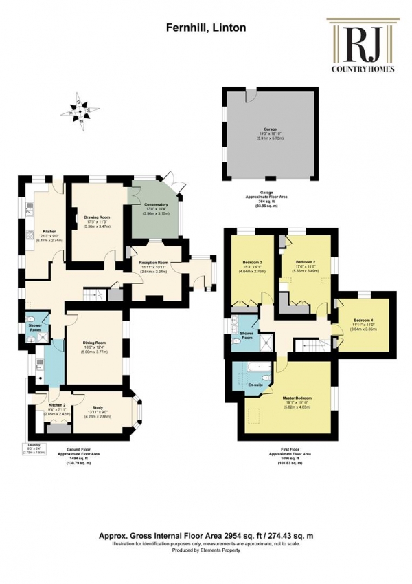 Floor Plan Image for 4 Bedroom Detached House for Sale in Linton, Bromyard