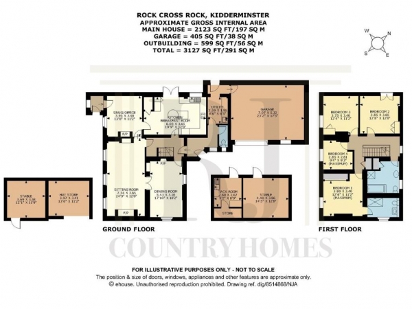 Floor Plan Image for 4 Bedroom Cottage for Sale in Rock, Kidderminster