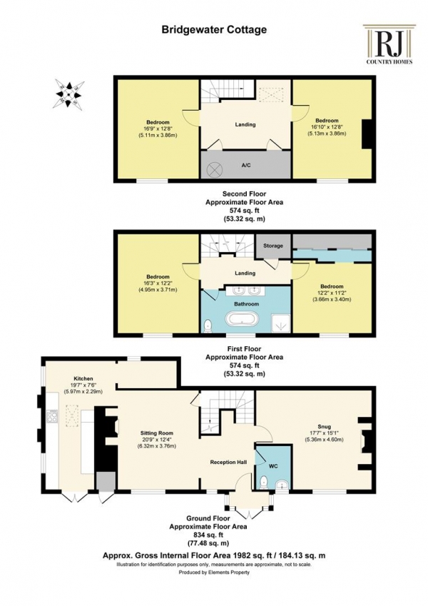 Floor Plan Image for 4 Bedroom Link Detached House to Rent in Pleasant Harbour, Bewdley, Worcestershire