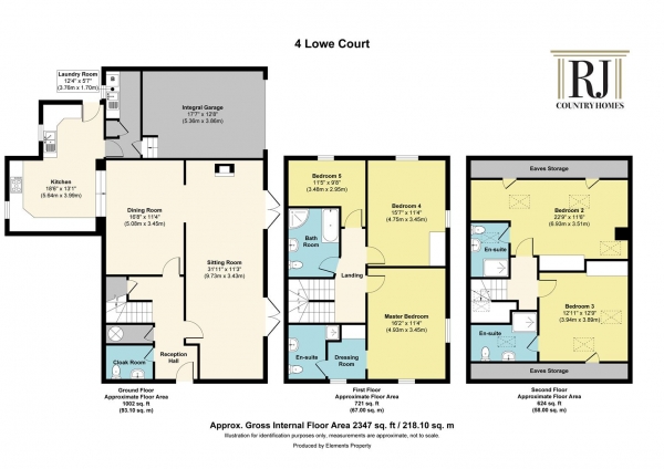 Floor Plan Image for 5 Bedroom Property for Sale in Lowe Court, Stockton, Worcester