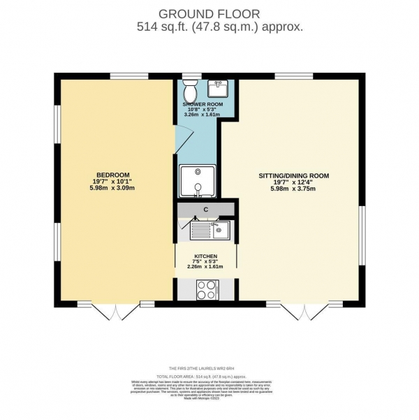 Floor Plan Image for 4 Bedroom Semi-Detached House for Sale in Crown East Lane, Lower Broadheath, Worcester