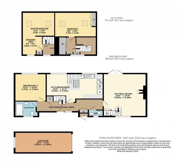 Floor Plan Image for 3 Bedroom Barn Conversion for Sale in Stockton Road, Abberley, Worcester