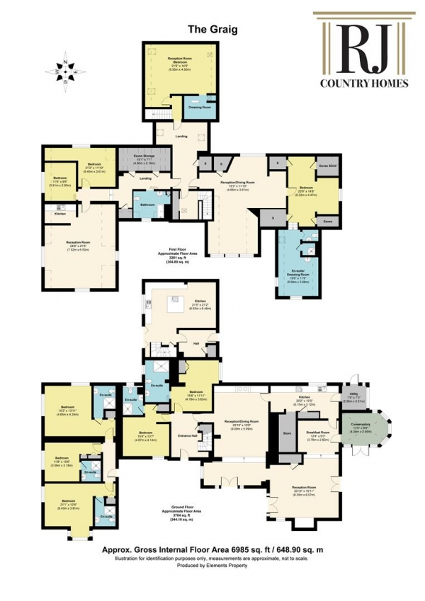 Floor Plan Image for 9 Bedroom Detached House for Sale in Office Lane, Clee Hill, Ludlow