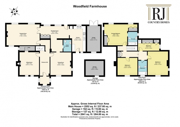 Floor Plan Image for 4 Bedroom Detached House for Sale in Northampton Lane, Ombersley, Droitwich