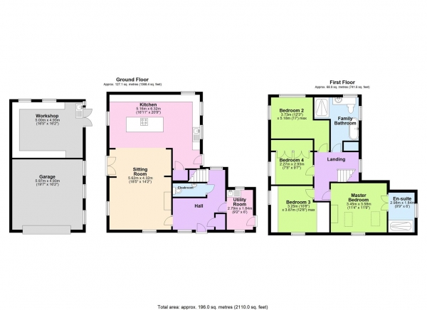 Floor Plan Image for 4 Bedroom Cottage for Sale in Pound Bank, Rock, Kidderminster