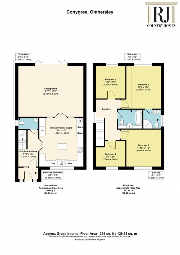 Floor Plan Image for 4 Bedroom Detached House for Sale in Droitwich Road, Ombersley, Droitwich