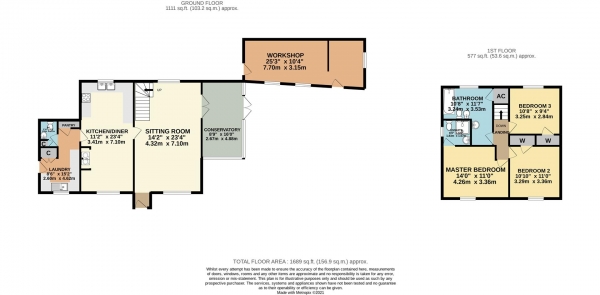 Floor Plan Image for 3 Bedroom Detached House for Sale in Astley Burf, Near Stourport-On-Severn, Worcestershire