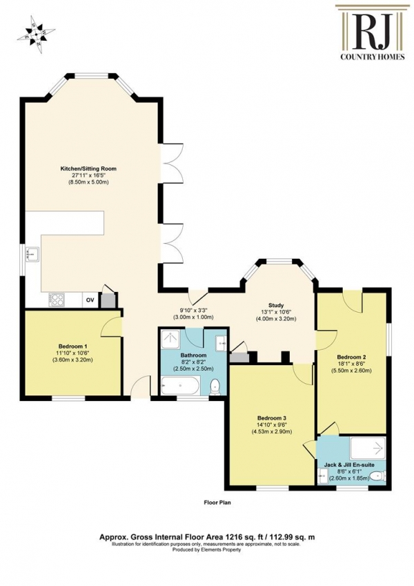 Floor Plan Image for 3 Bedroom Detached House for Sale in Sankyns Green, Little Witley, Worcester