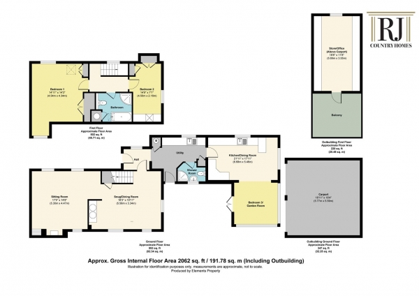 Floor Plan Image for 3 Bedroom Property for Sale in Pinkham, Cleobury Mortimer, Kidderminster