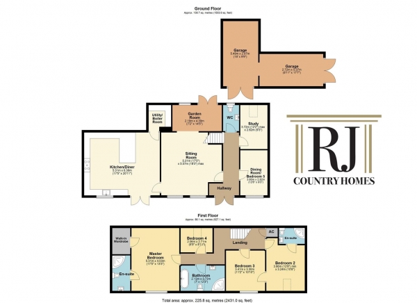 Floor Plan Image for 4 Bedroom Barn Conversion for Sale in Berrow Green Road, Martley, Worcester