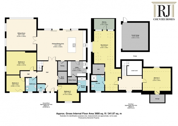 Floor Plan Image for 5 Bedroom Detached House for Sale in Dark Lane, Sytchampton, Stourport-On-Severn