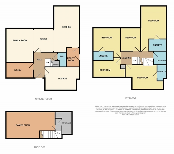 Floor Plan Image for 5 Bedroom Detached House for Sale in Osborne Road, Hornchurch