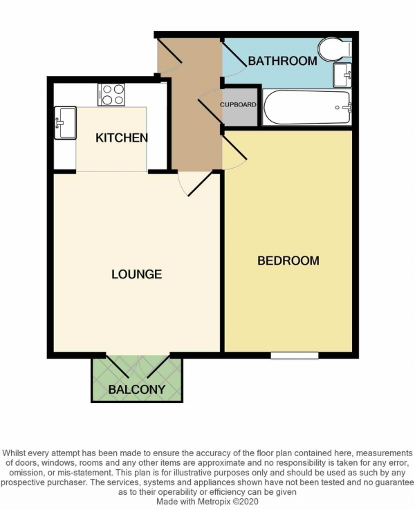 Floor Plan Image for 1 Bedroom Apartment for Sale in Victoria Road, Romford
