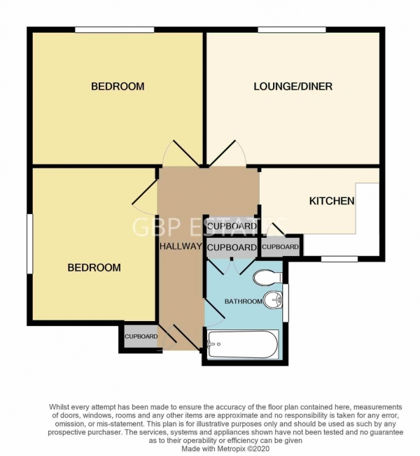 Floor Plan Image for 2 Bedroom Apartment for Sale in Victoria Road, Romford