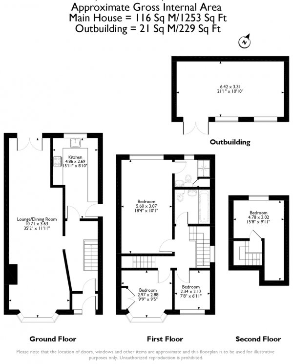 Floor Plan Image for 4 Bedroom Semi-Detached House for Sale in Mashiters Hill, Romford