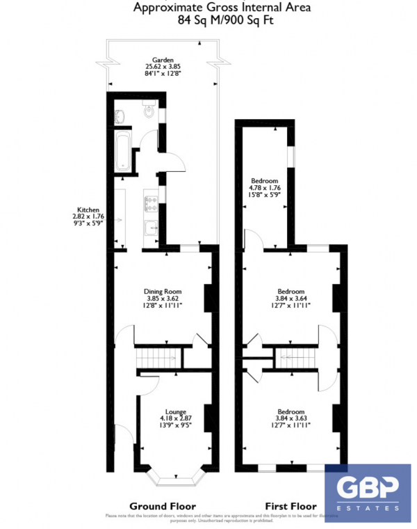 Floor Plan Image for 3 Bedroom Terraced House for Sale in Victoria Road, Romford