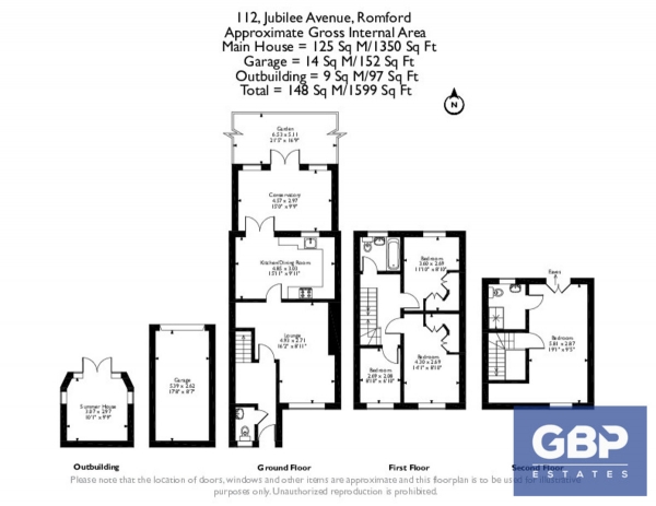 Floor Plan Image for 4 Bedroom Terraced House for Sale in Jubilee Avenue, Romford